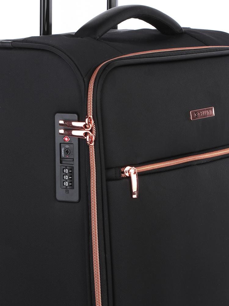 Cellini Allure 4 Wheel Carry On Trolley | Black - KaryKase