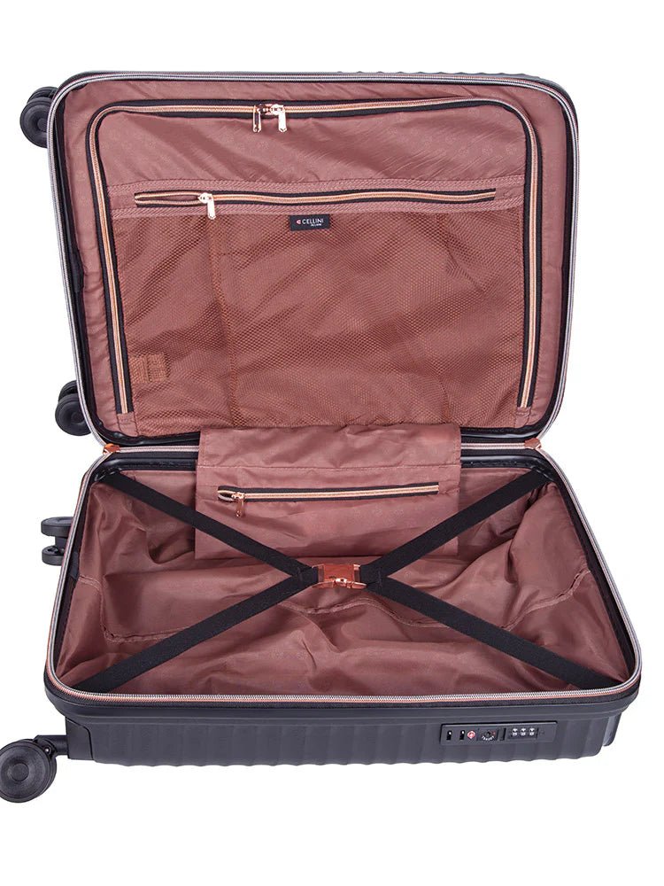 Cellini Allure 55cm Carry - on Spinner | Black - KaryKase