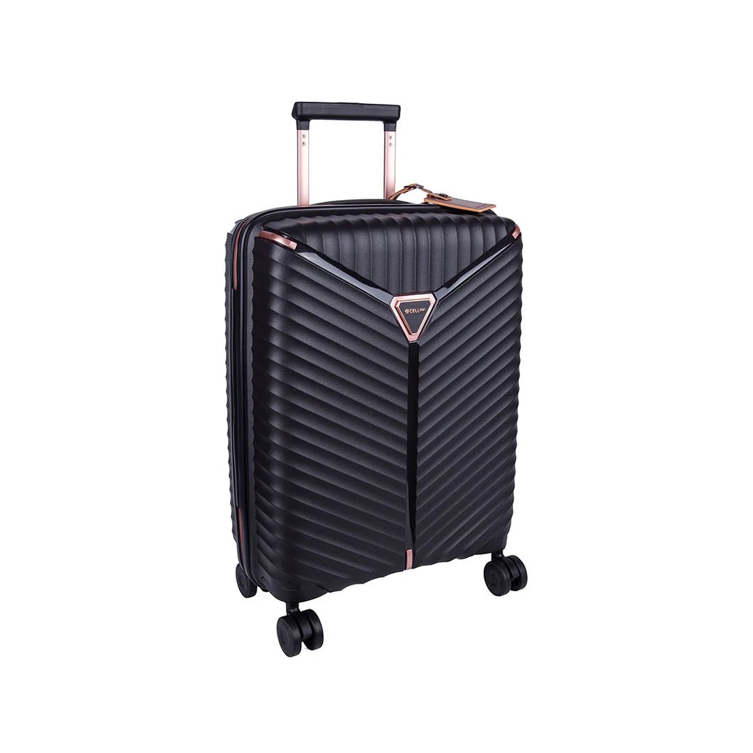 Cellini Allure 55cm Carry - on Spinner | Black - KaryKase