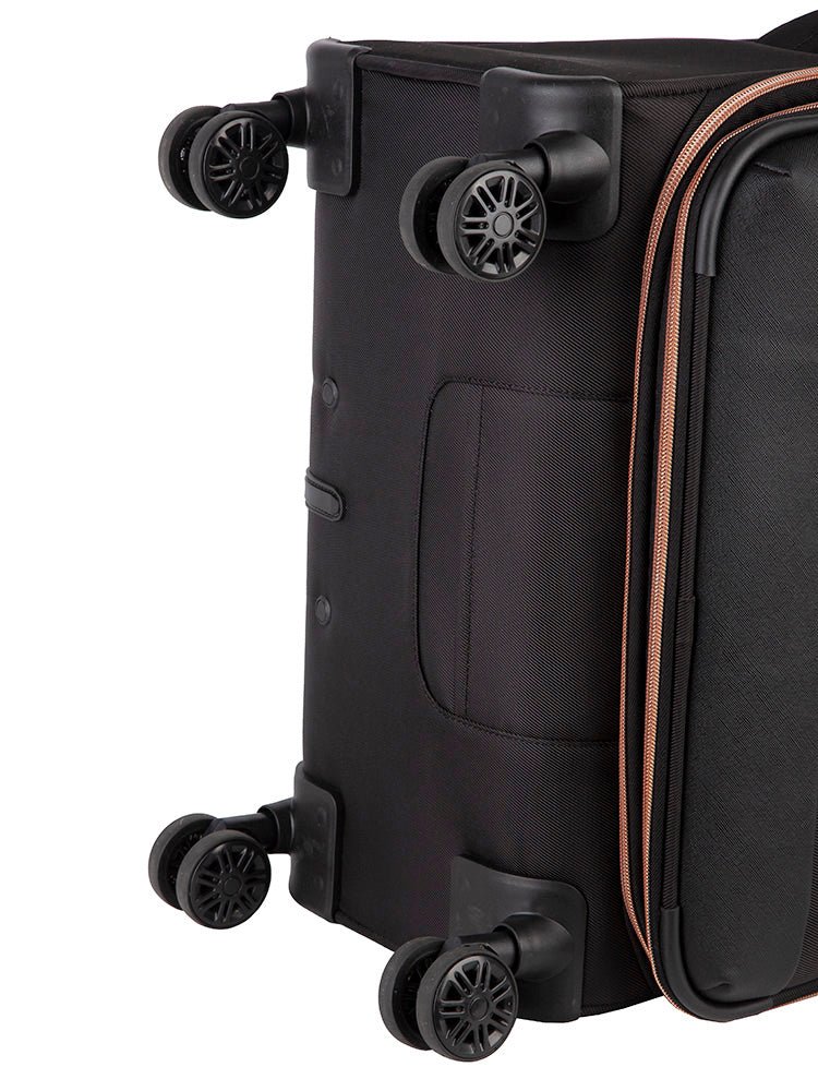 Cellini Allure Large 4 Wheel Trolley Case | Black - KaryKase