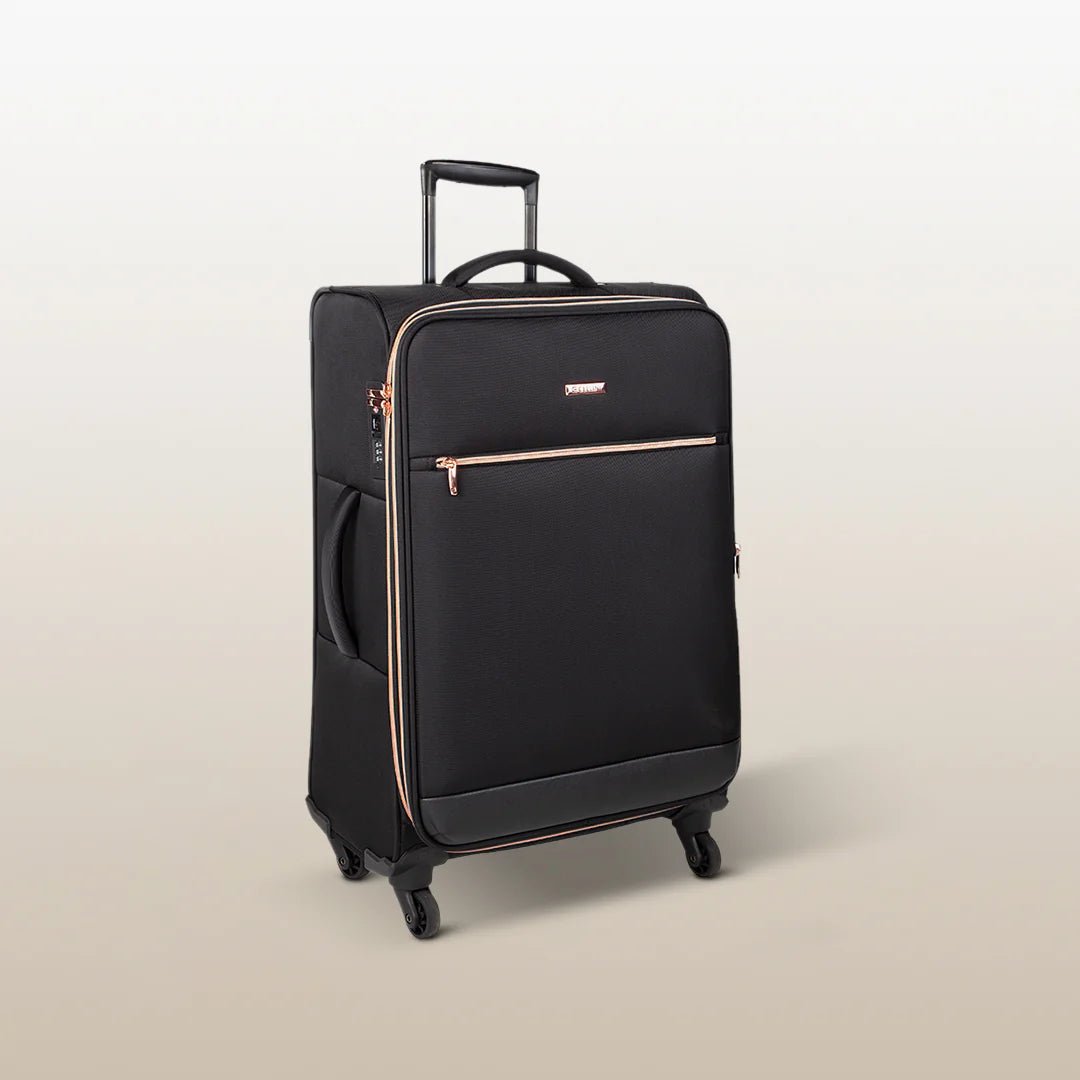 Cellini Allure Medium 4 Wheel Trolley Case | Black - KaryKase