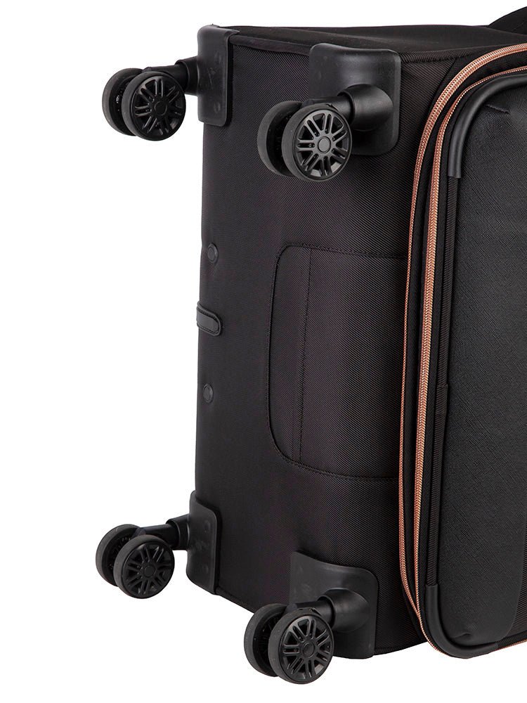 Cellini Allure Medium 4 Wheel Trolley Case | Black - KaryKase