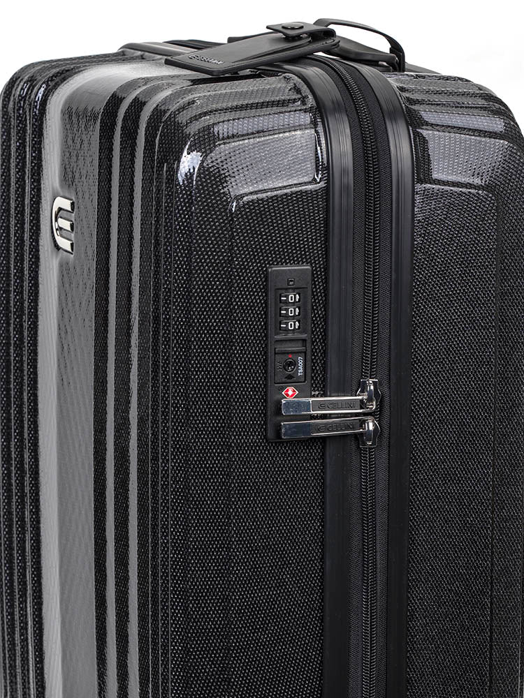 Cellini Compolite 55cm Carry - On Spinner | Black - KaryKase