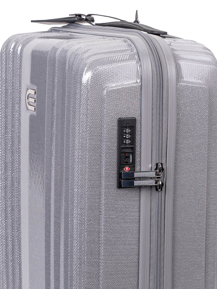 Cellini Compolite 55cm Carry - On Spinner | Silver - KaryKase