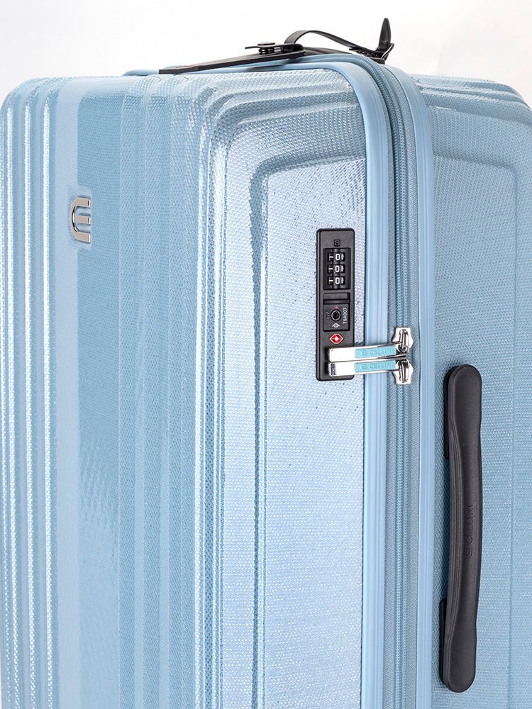 Cellini Compolite Medium 4 Wheel Trolley Case | Blue - KaryKase