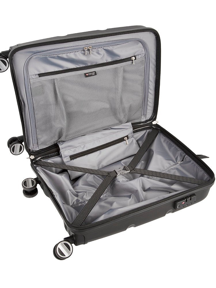 Cellini Cruze 55cm Carry - on Spinner | Black - KaryKase