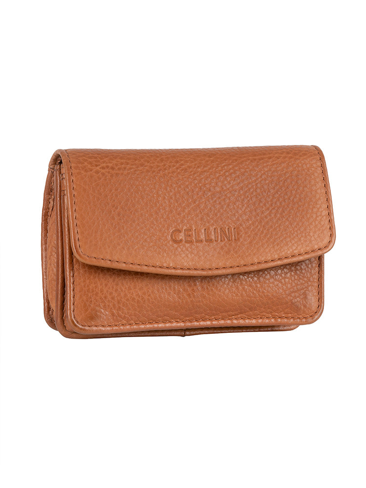 Cellini Diva Premea Compact Purse | Tan