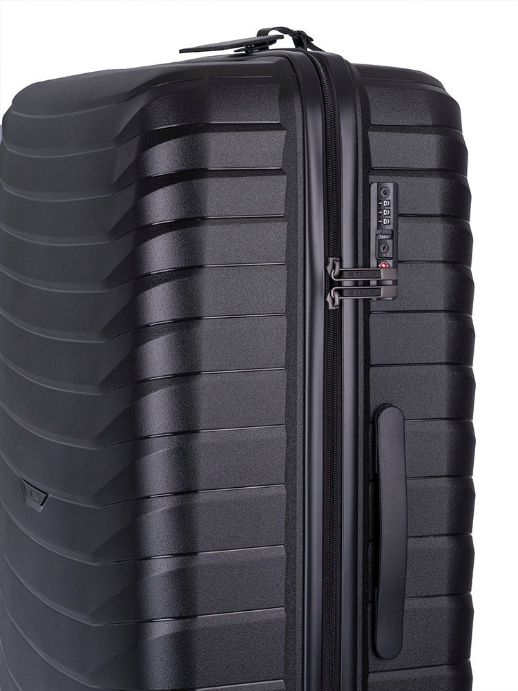 Cellini Grande Large 4 Wheel Trolley Case | Black - KaryKase