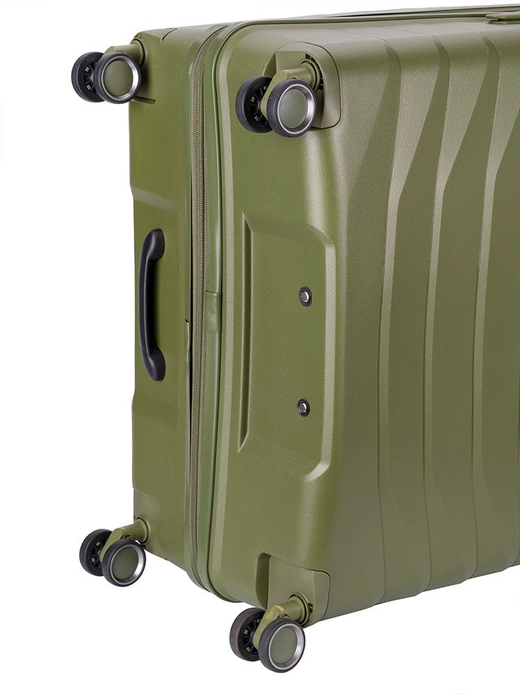 Cellini Grande Large 4 Wheel Trolley Case | Green - KaryKase