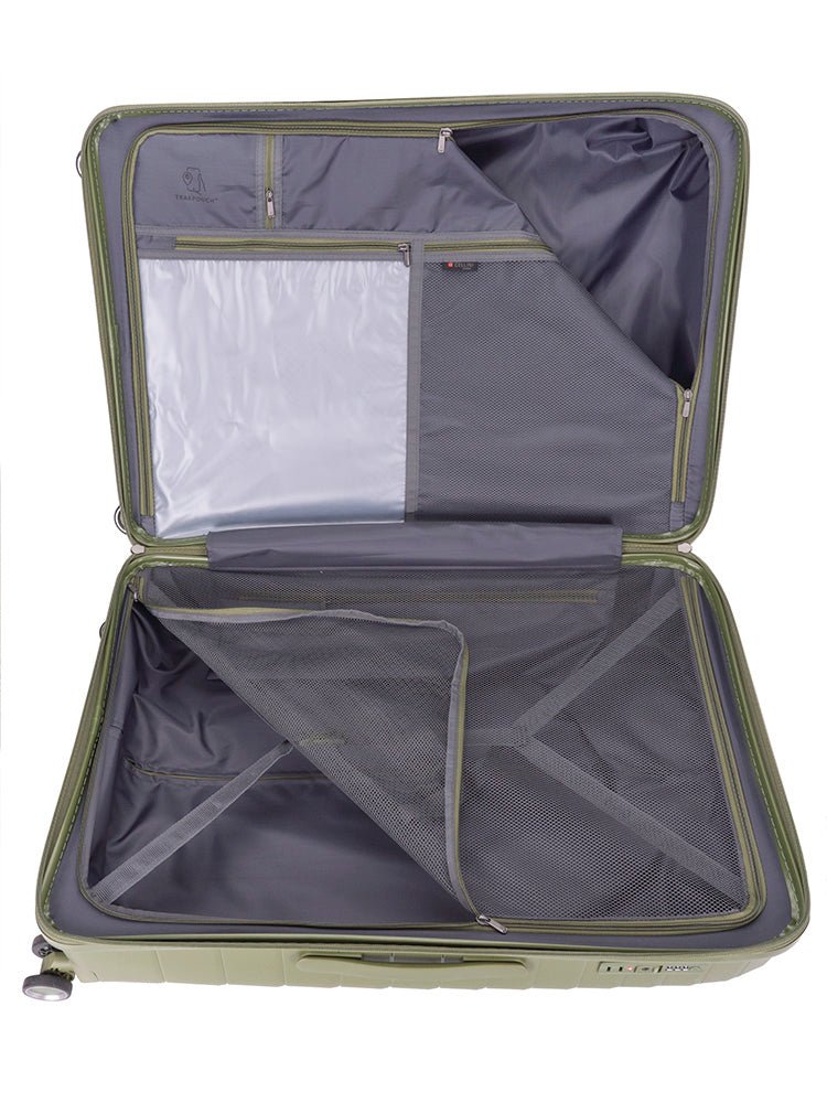 Cellini Grande Large 4 Wheel Trolley Case | Green - KaryKase