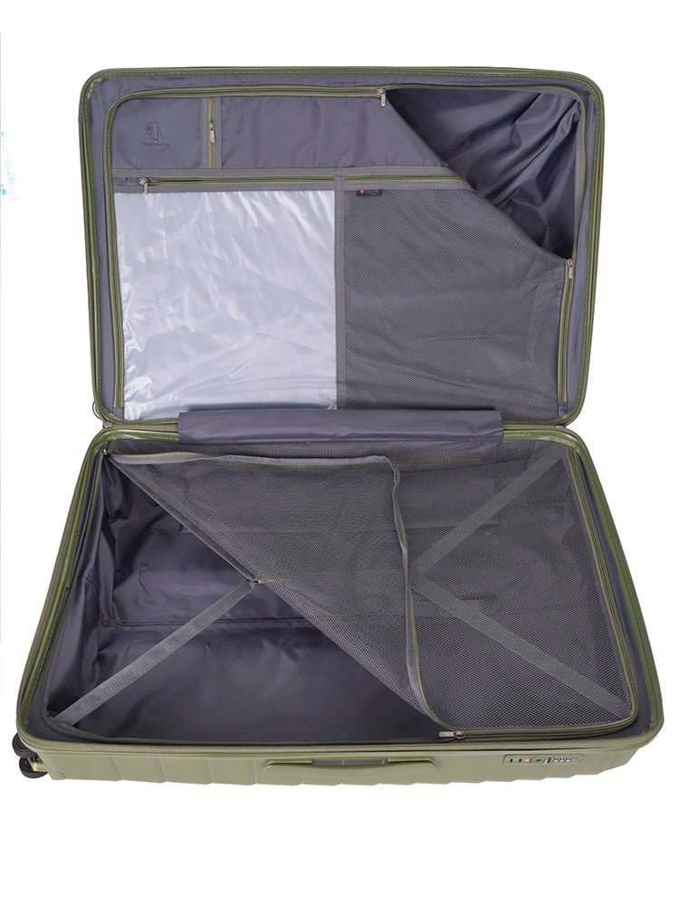 Cellini Grande Xtra Large 4 Wheel Trolley Case | Green - KaryKase