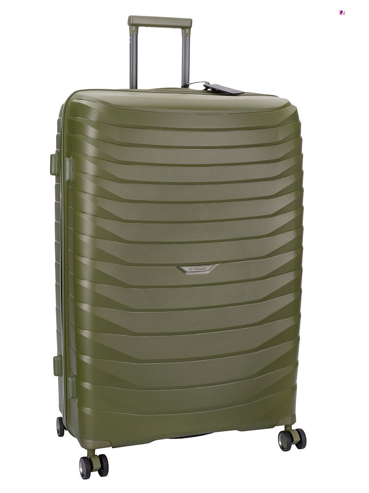 Cellini Grande Xtra Large 4 Wheel Trolley Case | Green - KaryKase