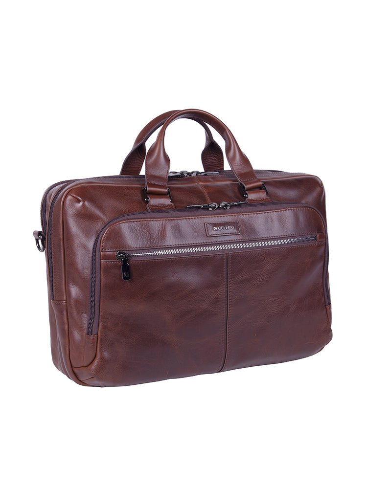Cellini Infiniti Multi Pocket Business Organiser | Brown - KaryKase