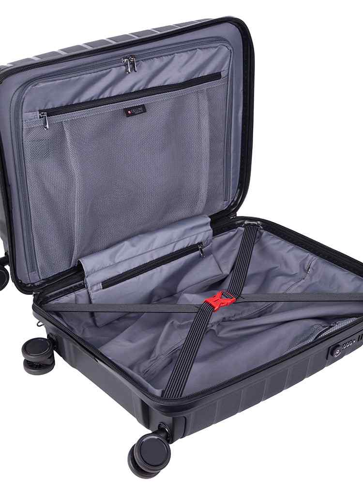 Cellini Microlite 53cm Carry - on Trolley | Black - KaryKase