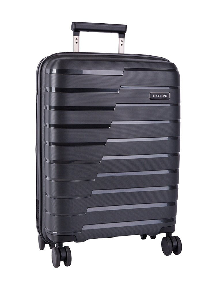 Cellini Microlite 53cm Carry - on Trolley | Black - KaryKase