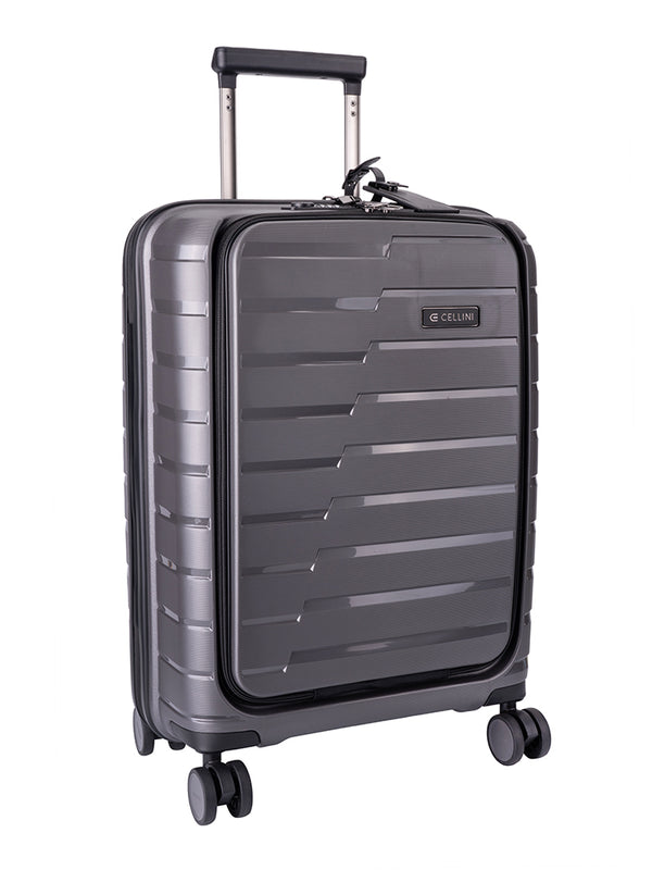 Cellini Microlite Trolley Carry On Business Case | Charcoal