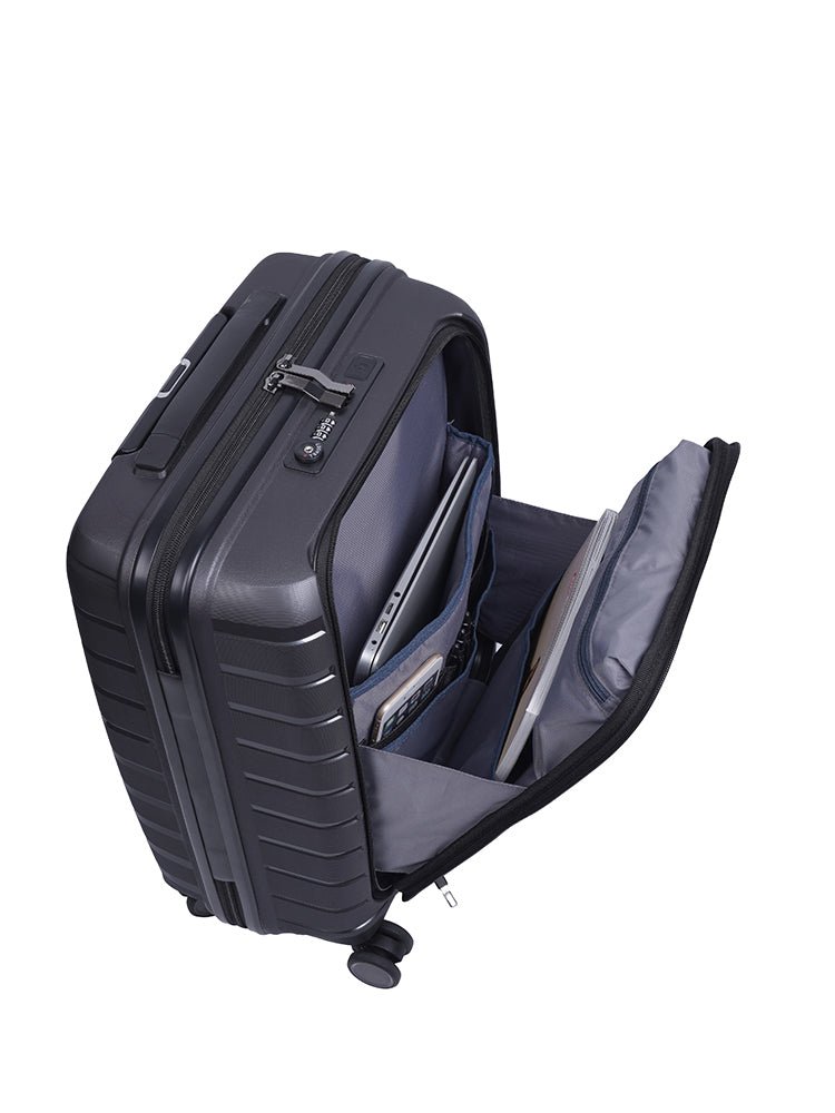 Cellini Microlite Trolley Carry On Business Case | Black - KaryKase