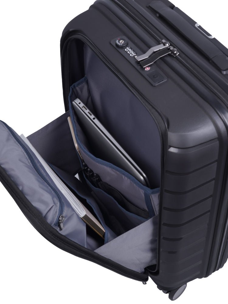 Cellini Microlite Trolley Carry On Business Trolley | Black - KaryKase