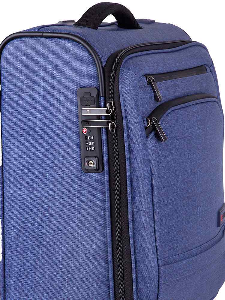 Cellini Origin 53cm Cabin Spinner With USB Port | Denim - KaryKase