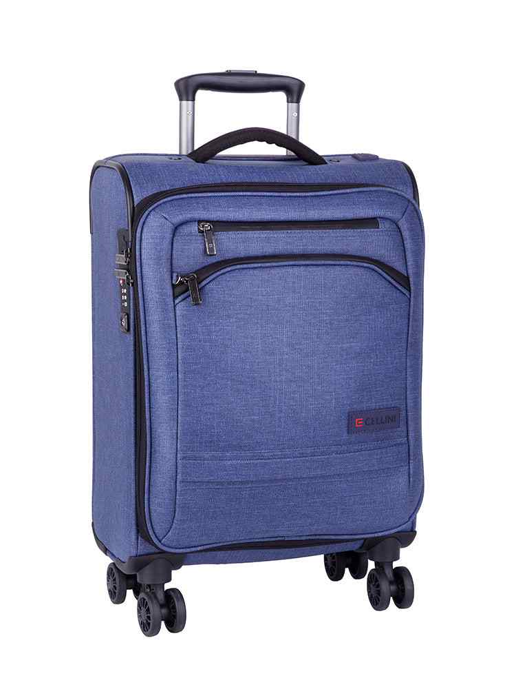 Cellini Origin 53cm Cabin Spinner With USB Port | Denim - KaryKase