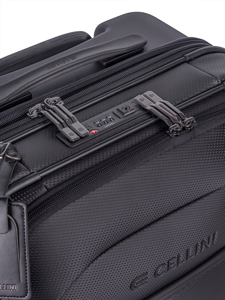 Cellini Pro X 2 Wheel Carry - On Pullman with Oversized Fastline Wheels | Black - KaryKase