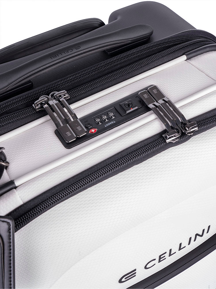 Cellini Pro X 2 Wheel Carry - On Pullman with Oversized Fastline Wheels | White - KaryKase