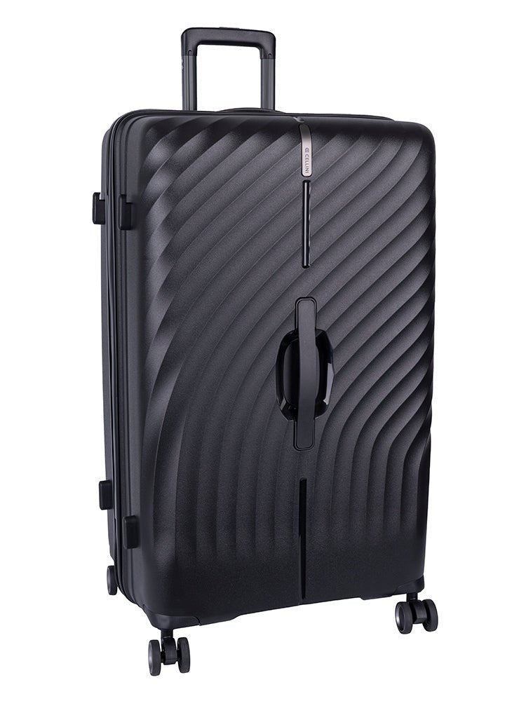Cellini Qwest Large 4 Wheel Trolley Case | Black - KaryKase