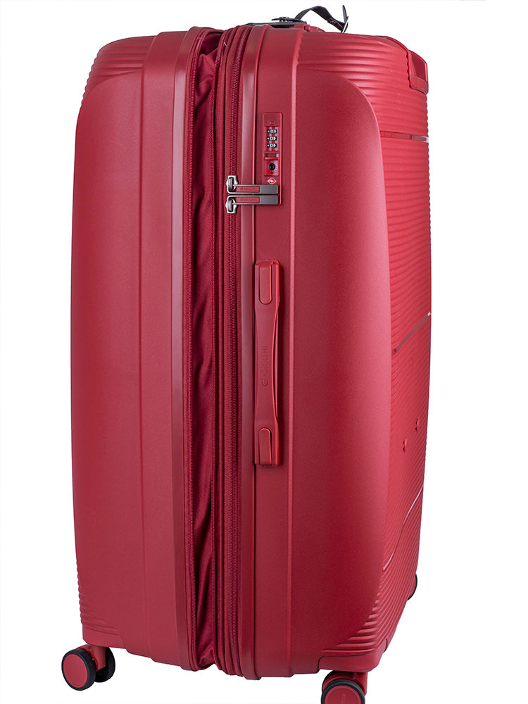 Cellini Qwest Large 4 Wheel Trolley Case | Red - KaryKase