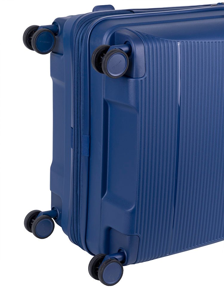 Cellini Qwest Medium 4 Wheel Trolley Case | Navy - KaryKase