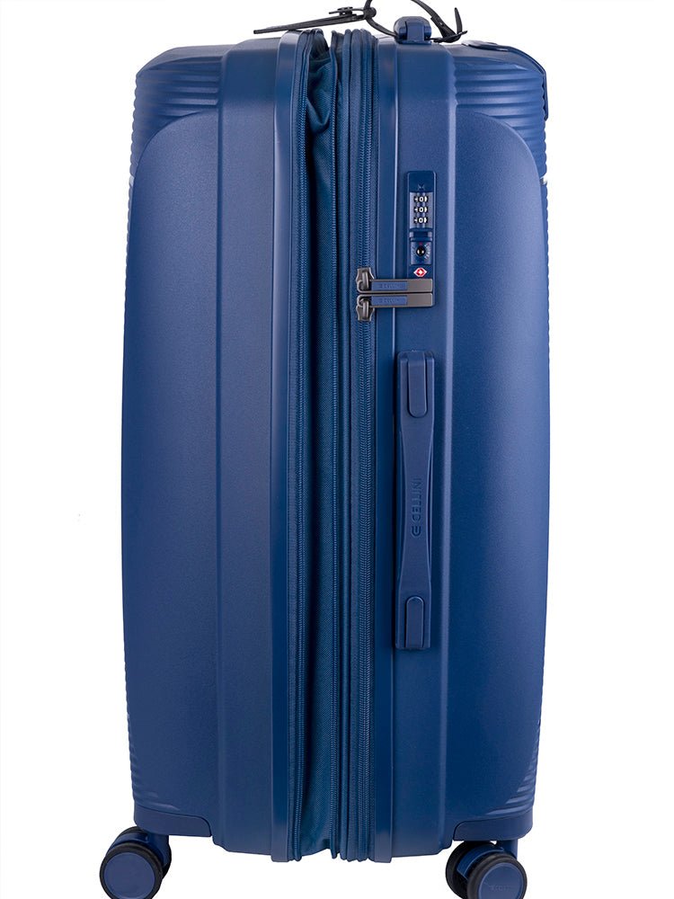 Cellini Qwest Medium 4 Wheel Trolley Case | Navy - KaryKase