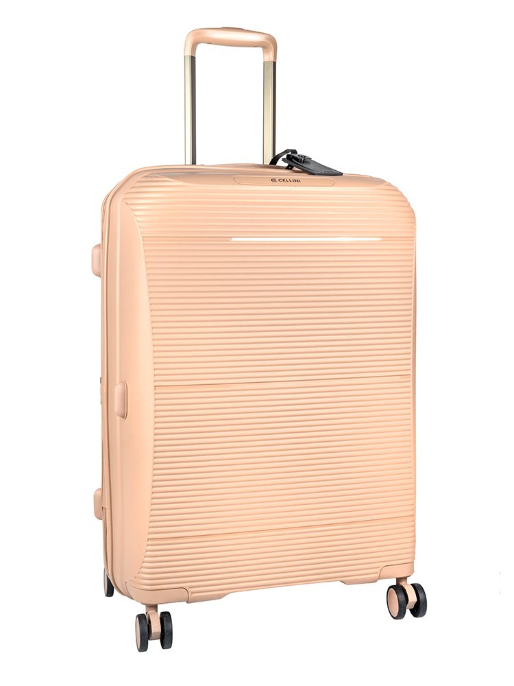 Cellini Qwest Medium 4 Wheel Trolley Case | Rock Brown - KaryKase