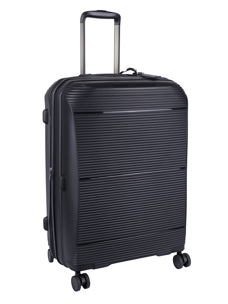 Cellini Qwest Medium 4 Wheel Trolley Case | Black