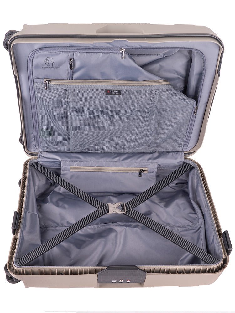Cellini Safetech 55cm Carry-on Spinner | Rock Brown - KaryKase