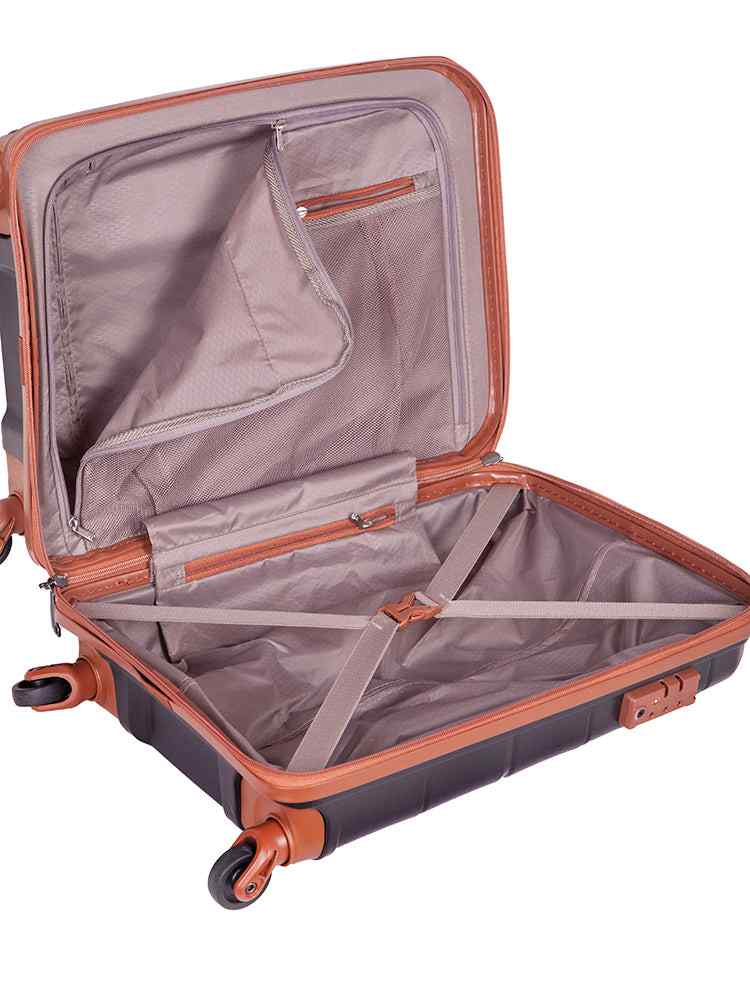 Cellini Spinn 53cm Carry On Spinner | Black/Tan - KaryKase