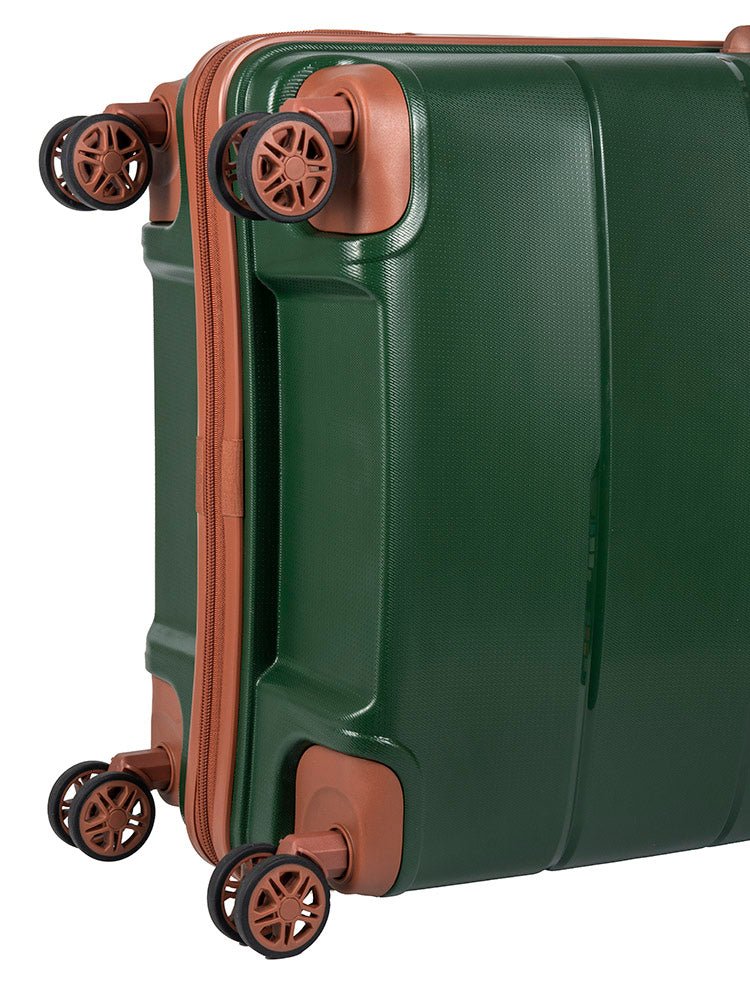 Cellini Spinn 65cm Medium Spinner | Green/Tan - KaryKase