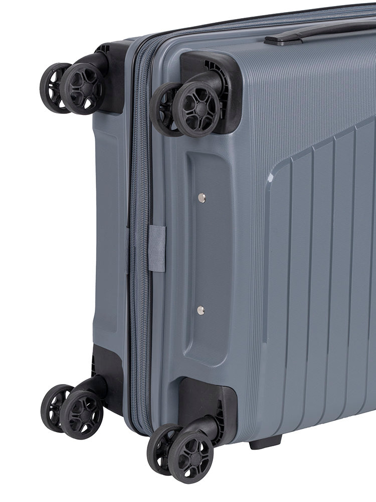 Cellini Starlite Carry-On 4 Wheel Trolley Case | Grey - KaryKase