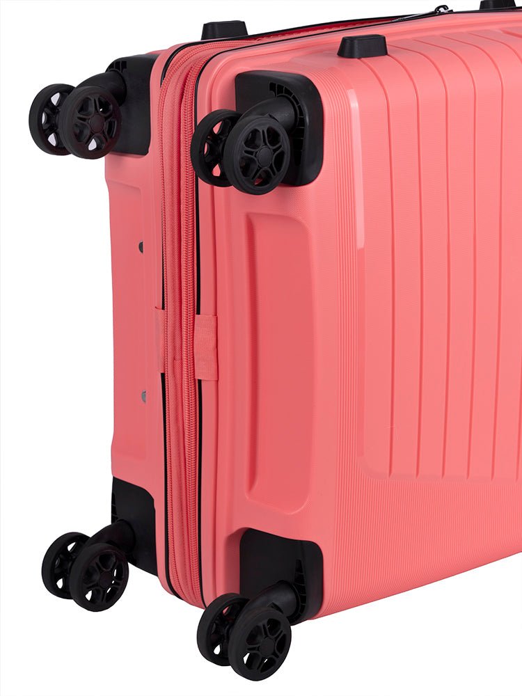 Cellini Starlite Carry - On 4 Wheel Trolley Case | Salmon - KaryKase