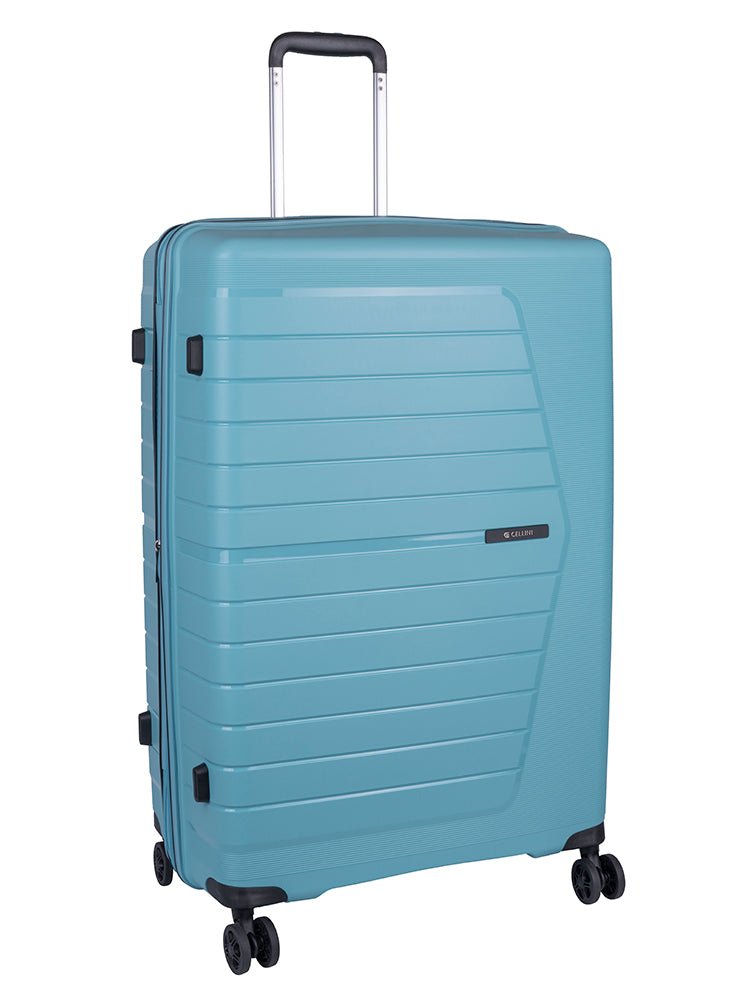 Cellini Starlite Large 4 Wheel Trolley Case |Blue - KaryKase