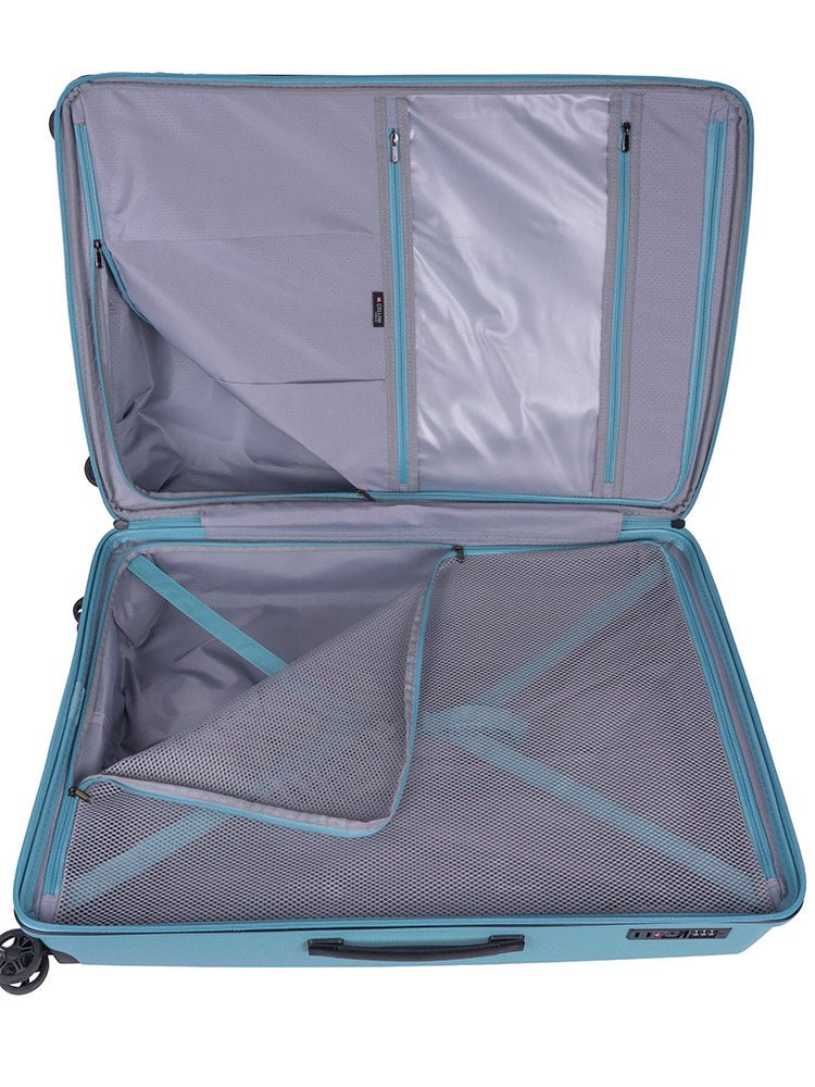 Cellini Starlite Large 4 Wheel Trolley Case |Blue - KaryKase