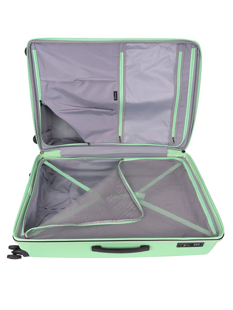 Cellini Starlite Large 4 Wheel Trolley Case | Light Green - KaryKase