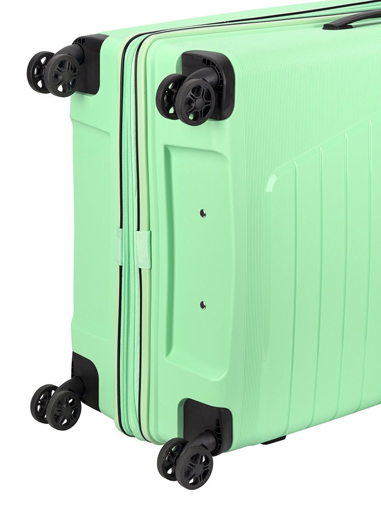 Cellini Starlite Large 4 Wheel Trolley Case | Light Green - KaryKase