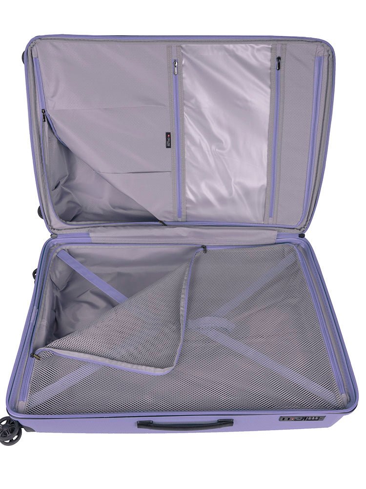 Cellini Starlite Large 4 Wheel Trolley Case |Lilac - KaryKase