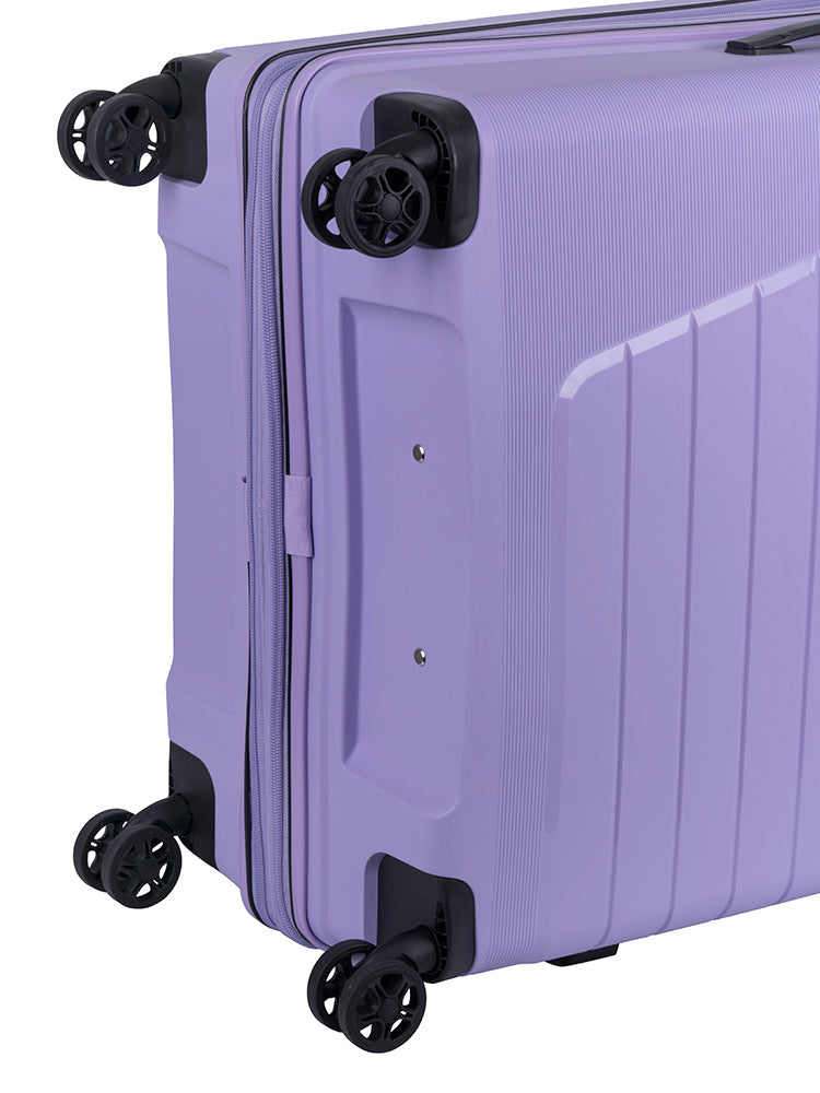 Cellini Starlite Large 4 Wheel Trolley Case |Lilac - KaryKase