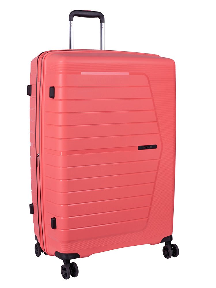 Cellini Starlite Large 4 Wheel Trolley Case | Salmon - KaryKase