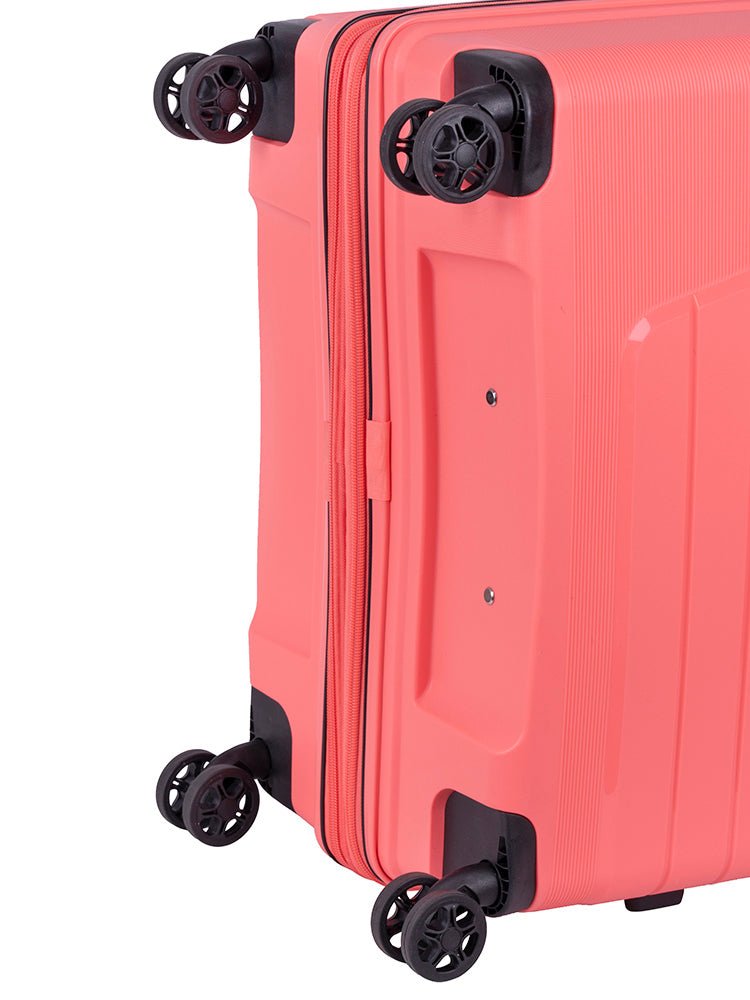 Cellini Starlite Large 4 Wheel Trolley Case | Salmon - KaryKase