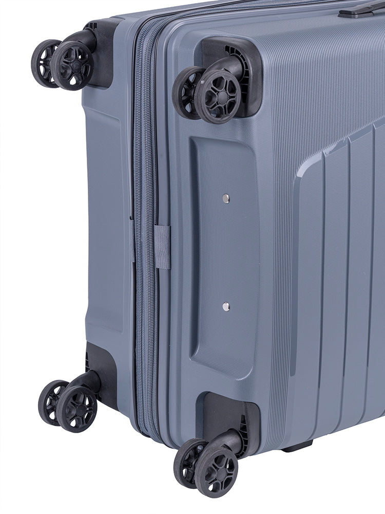 Cellini Starlite Medium 4 Wheel Trolley Case | Grey - KaryKase