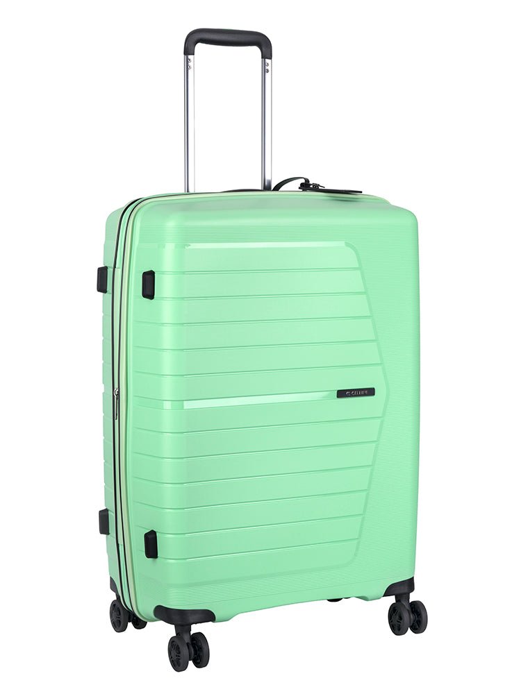 Cellini Starlite Medium 4 Wheel Trolley Case | Light Green - KaryKase