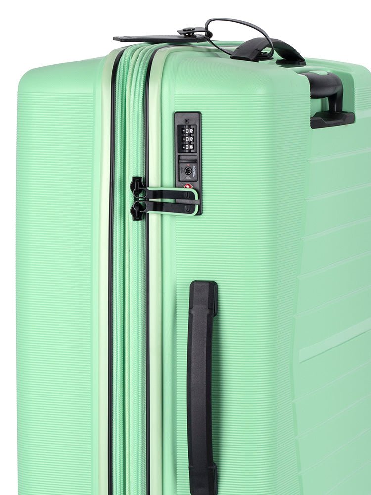 Cellini Starlite Medium 4 Wheel Trolley Case | Light Green - KaryKase