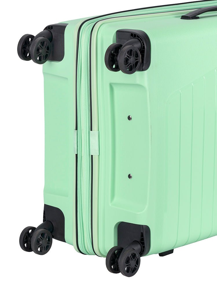 Cellini Starlite Medium 4 Wheel Trolley Case | Light Green - KaryKase