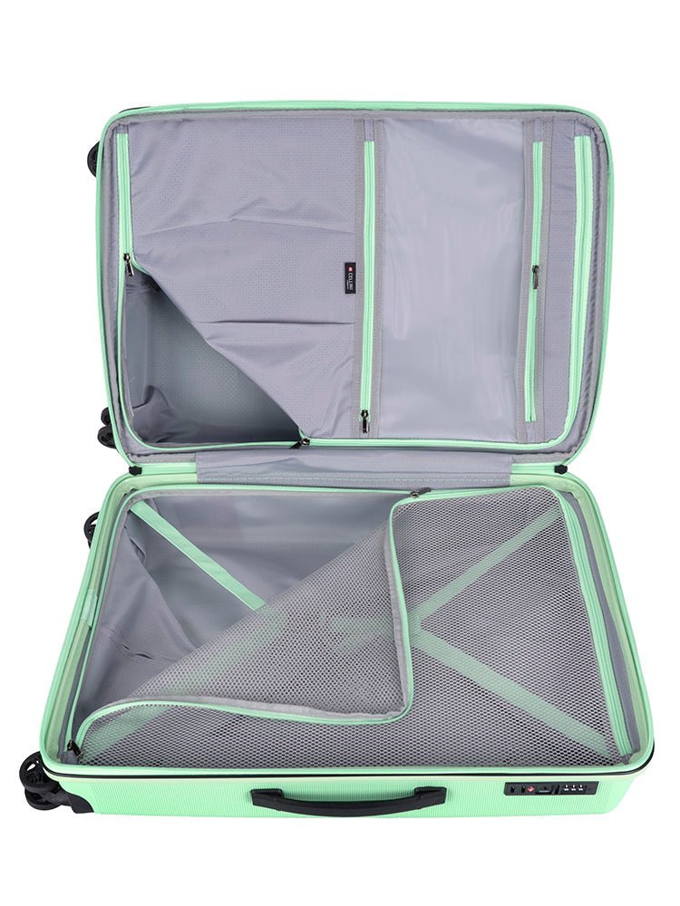 Cellini Starlite Medium 4 Wheel Trolley Case | Light Green - KaryKase